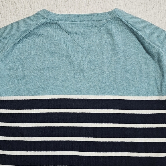 Tommy Hilfiger Mens Signature Coast Pullover V--Neck Sweater Navy XL - Picture 5 of 8